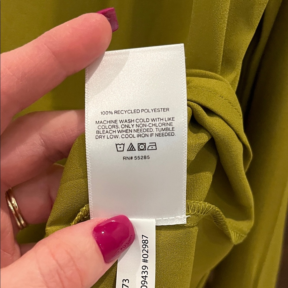 Express Lime Green Blouse - Picture 4 of 5